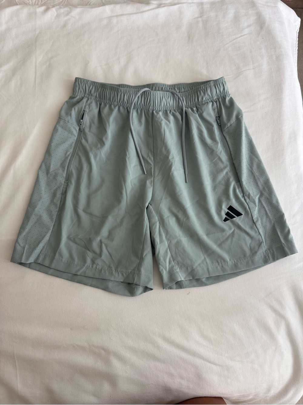 adidas Men’s Light Sage Green Athletic Training Shorts